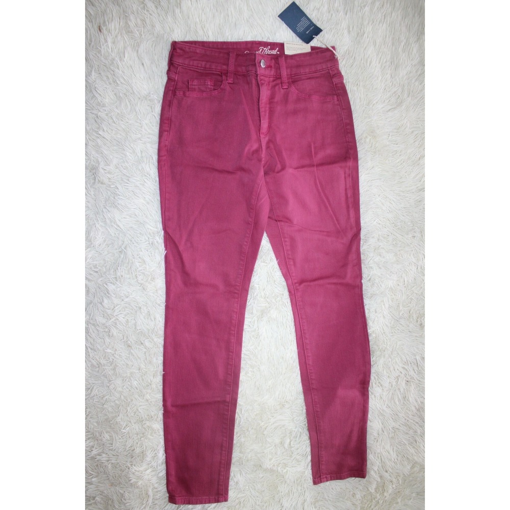 Women's High-Rise Skinny Jeans - Universal Thread Pink size 00 NEW